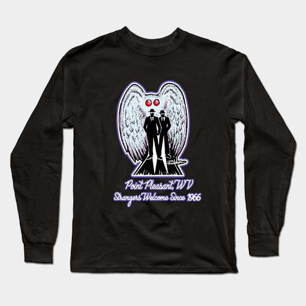 Mothman MIB (Special Edition) Long Sleeve T-Shirt by theartofron